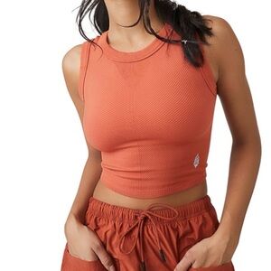 FP Movement by Free People Red Earth Muscle Tee (two tanks)